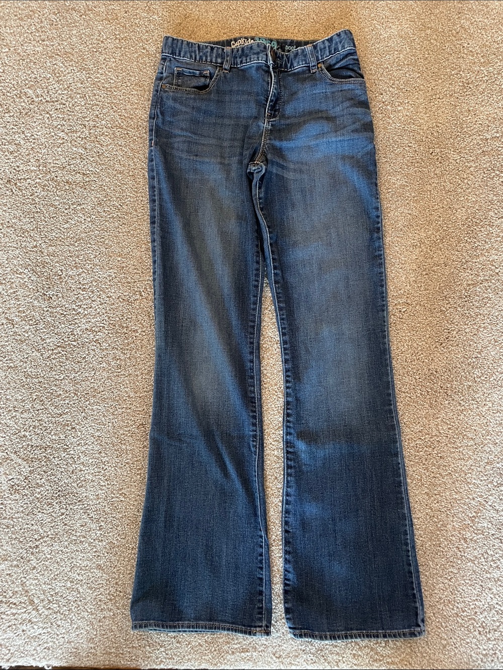GAPkids girls size 16 regular Dark Blue Flare Jeans